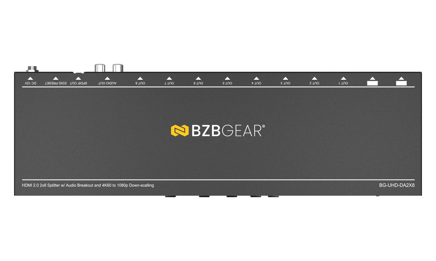 2x8 4K UHD HDMI Splitter/Distribution Amplifier with CEC Support