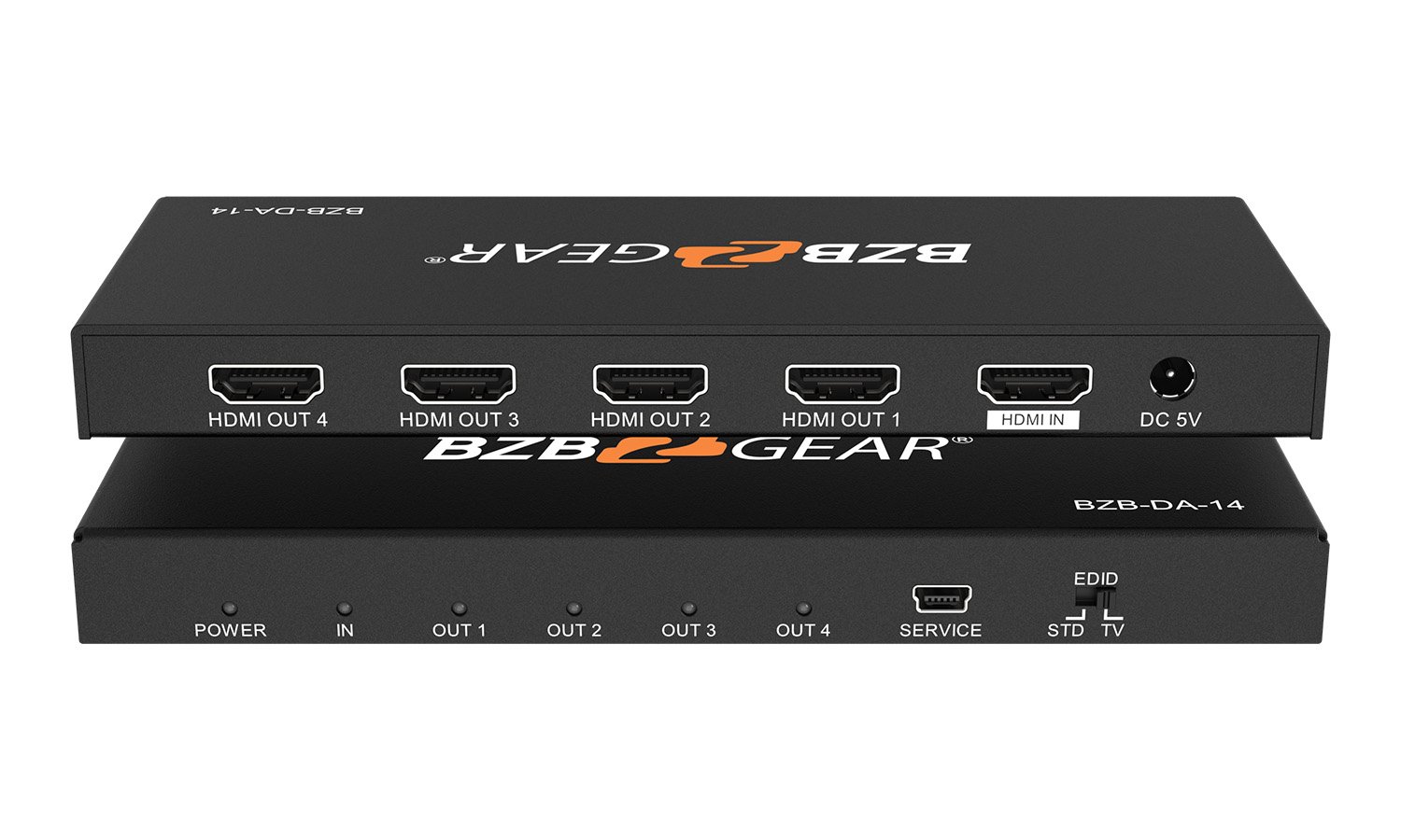 1x4 HDMI Splitter | 4 Port | 1 in - 4 Out | Ultra HD 4K/2K @ 60Hz (60 fps),  HDR | HDMI 2.0, HDCP 2.2 | Full HD/3D | 1080P | DTS | Digital Sound 