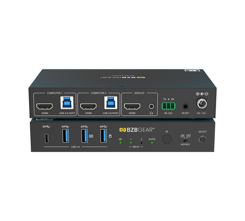 8K UHD HDMI 2.1 2x1 KVM Switch with USB 3.0/Hotkey Switching/IR