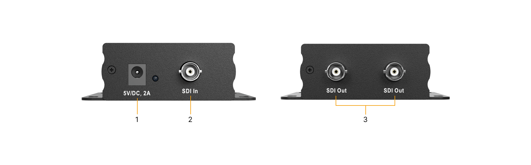 1080P FHD 3G-SDI 1x2 Splitter/Distribution Amplifier