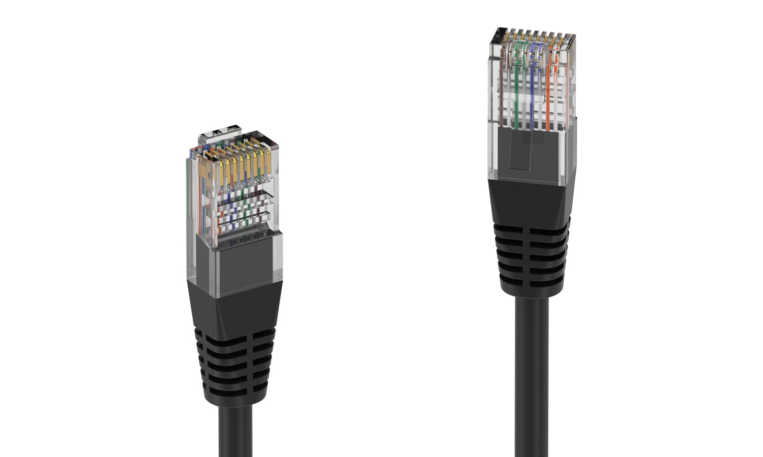 15ft Cat6 Ethernet Cable Black, 10Gbps, RJ45 LAN, 550 MHz, UTP