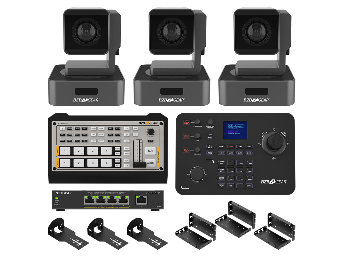 1080P Full HD HDMI / SDI / USB PTZ Camera w Controller