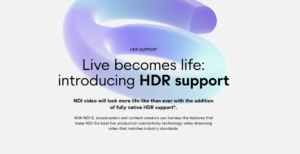 NDI 6 HDR Support