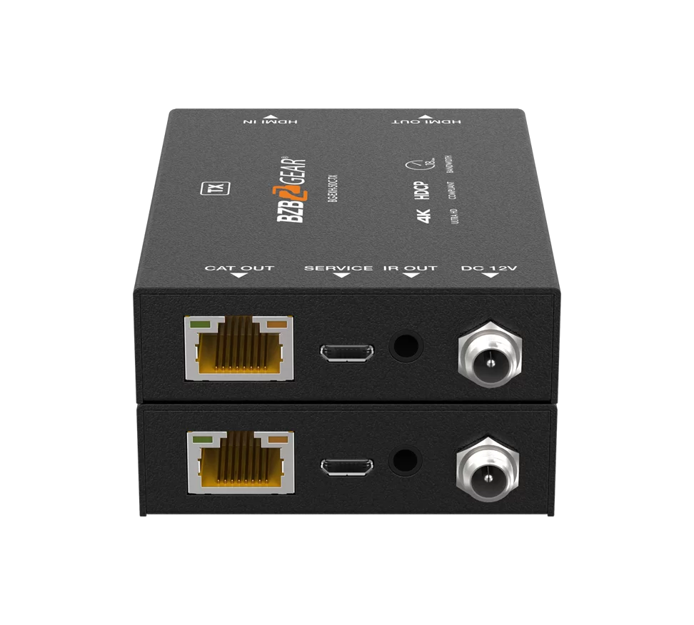 4K UHD HDMI Extender Over Cat5e/6/7 with Bi-directional IR/PoC up to 165ft