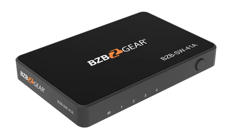 4x1 4K UHD Ultra Slim HDMI Switcher with IR Remote Control
