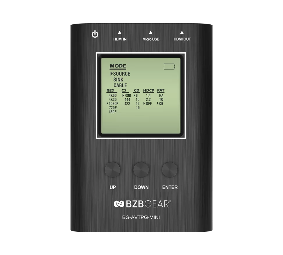 4K/1080P HDMI 2.0 18Gbps Portable Signal Test Generator and Analyzer