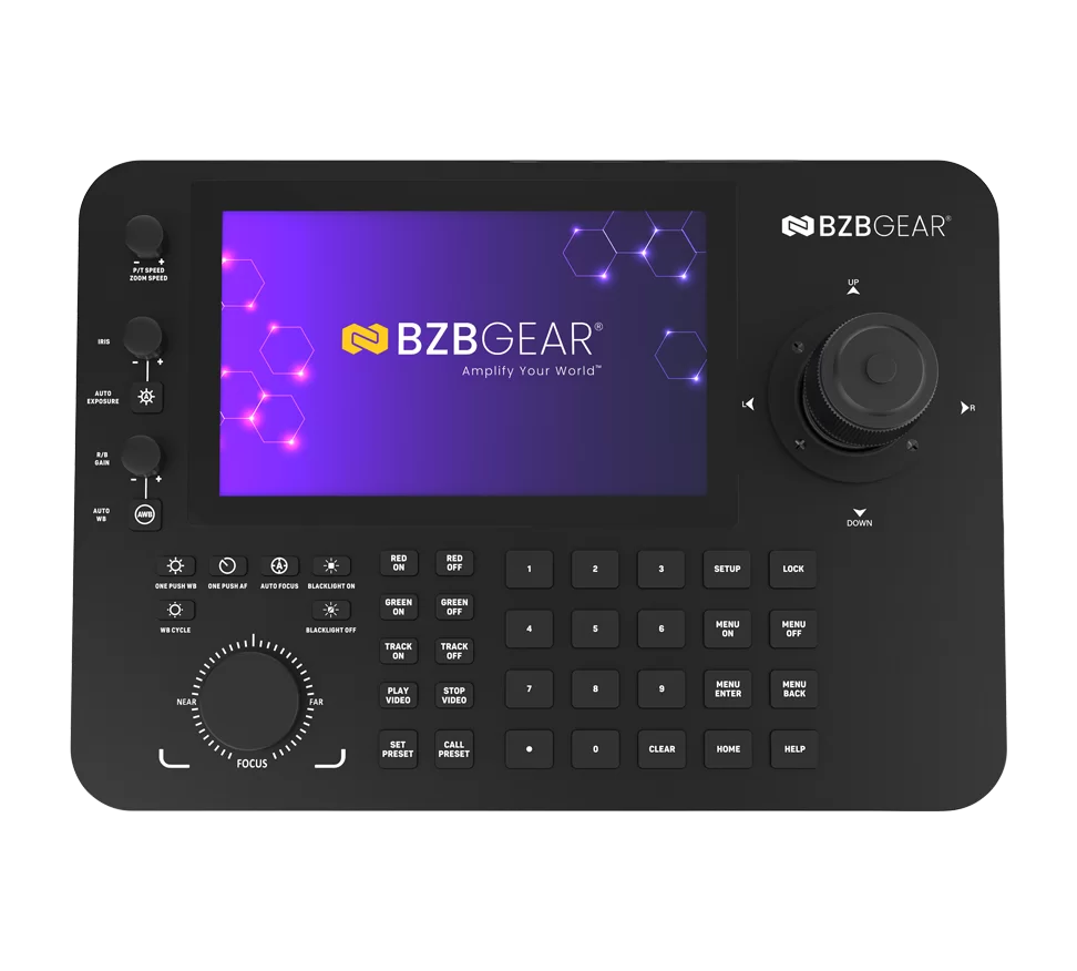 Professional Serial and IP PTZ Joystick Controller with Touchscreen and POE (IP/RS-232/422/485)