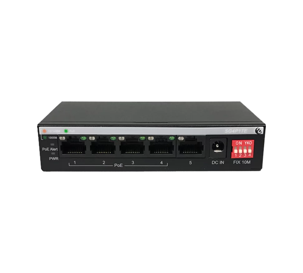 5-Port 10/100/1000 Mbps Gigabit Unmanaged POE Ethernet Switcher