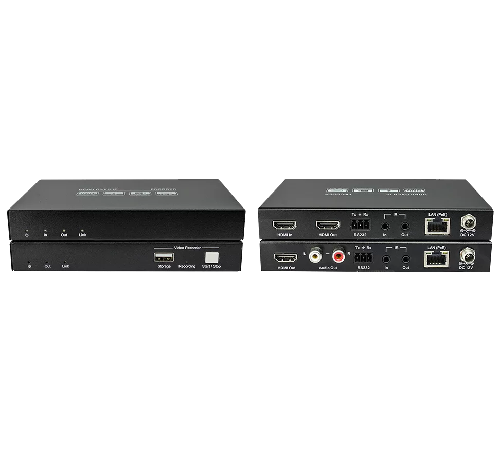 HD Video Over IP System with Live Preview, Recording, Matrix and Audio De-Embedding