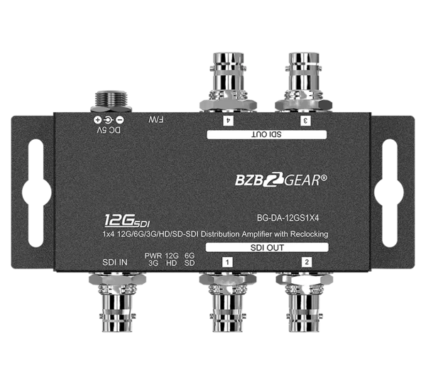 4K UHD 12G-SDI 1x4 Splitter/Distribution Amplifier