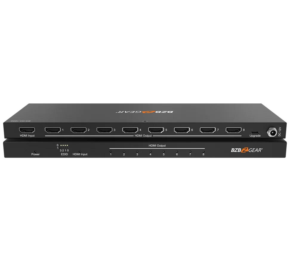 1x8 4K UHD Ultra Slim HDMI Splitter with EDID Management
