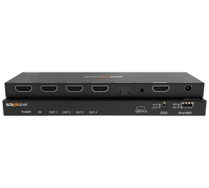 1x4 4K UHD HDMI Splitter with Downscaler with Digital and Analog Audio Output
