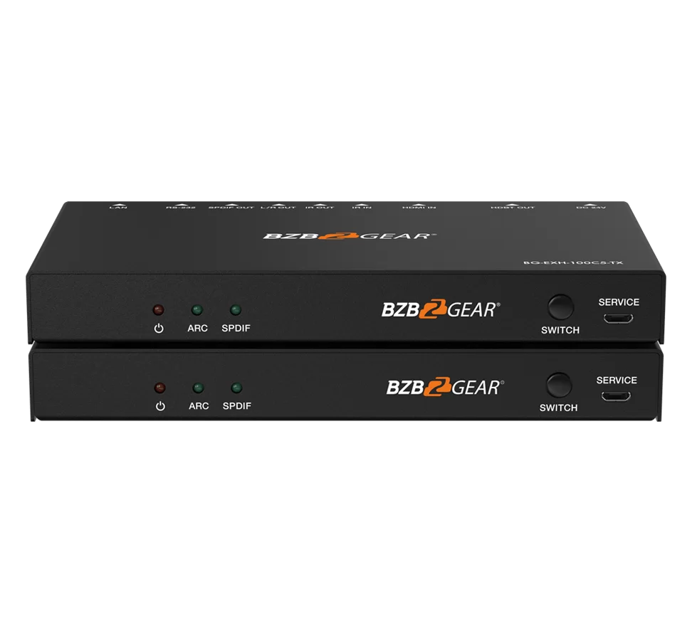 4K UHD HDMI HDBaseT Extender with IR/ARC/PoC/RS-232/Ethernet and Audio Embedding/De-embedding up to 330ft