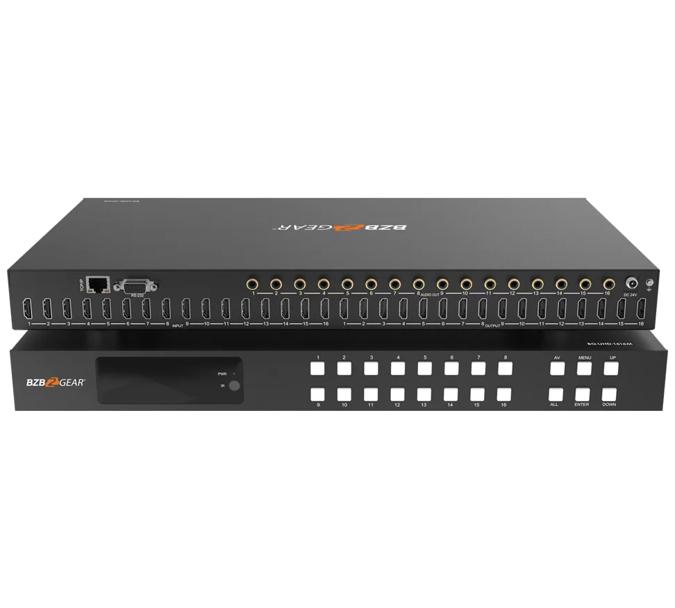 16x16 4K UHD HDMI Matrix with Advance EDID/Audio De-embedding/Downscaling and CEC