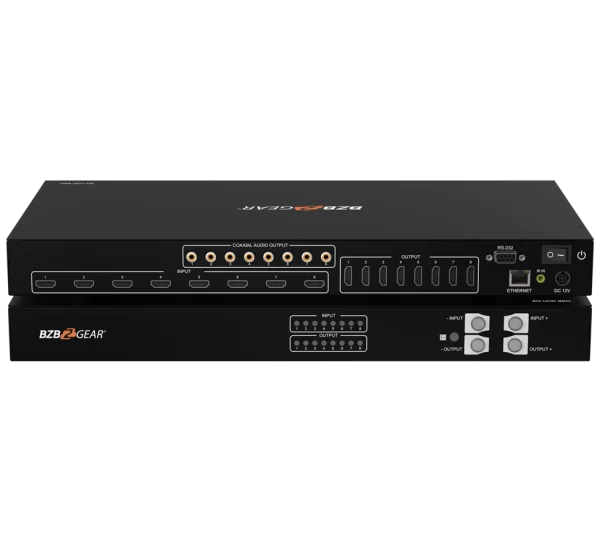 8x8 4K UHD HDMI 18Gbps Matrix with Audio Extraction/ARC/Downscaling Support