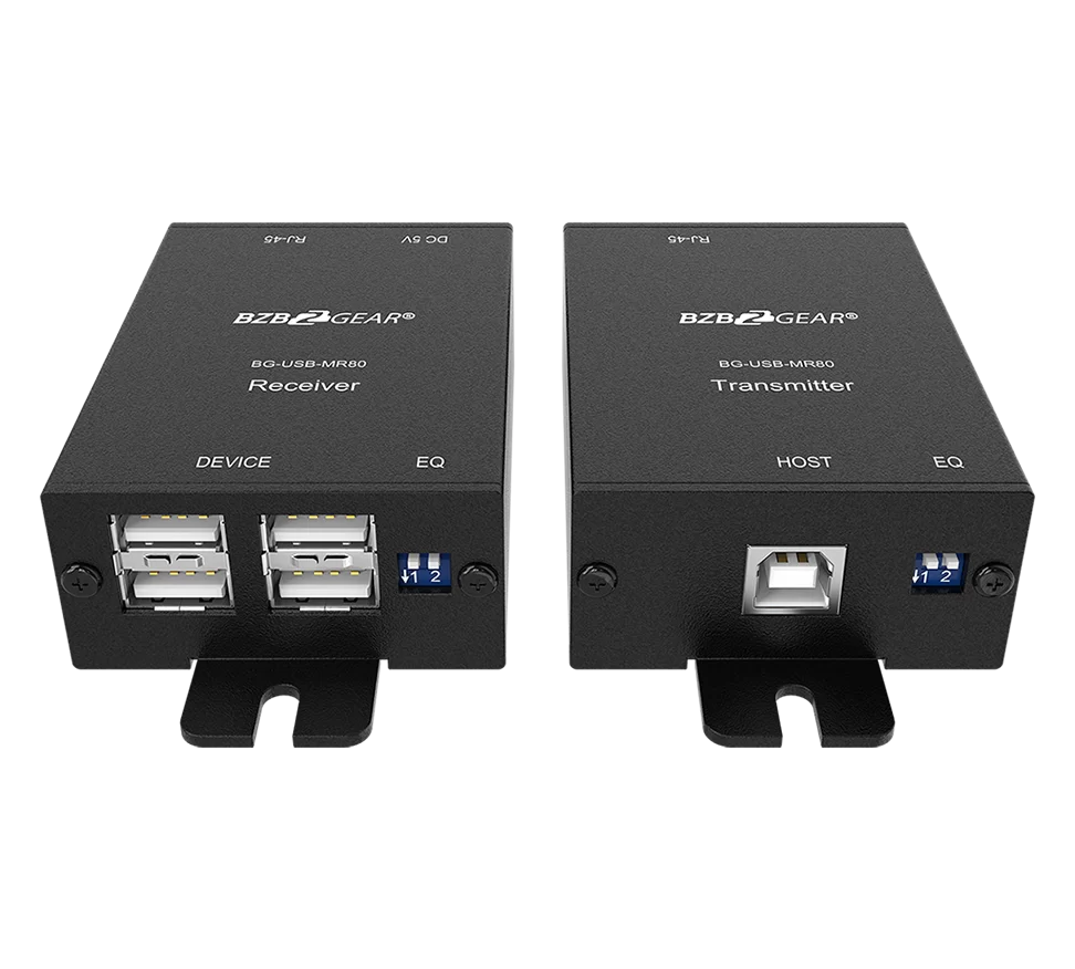 4-Port USB 2.0 Extender Over Single CAT5E/6/7 up to 260ft (TAA Compliant)