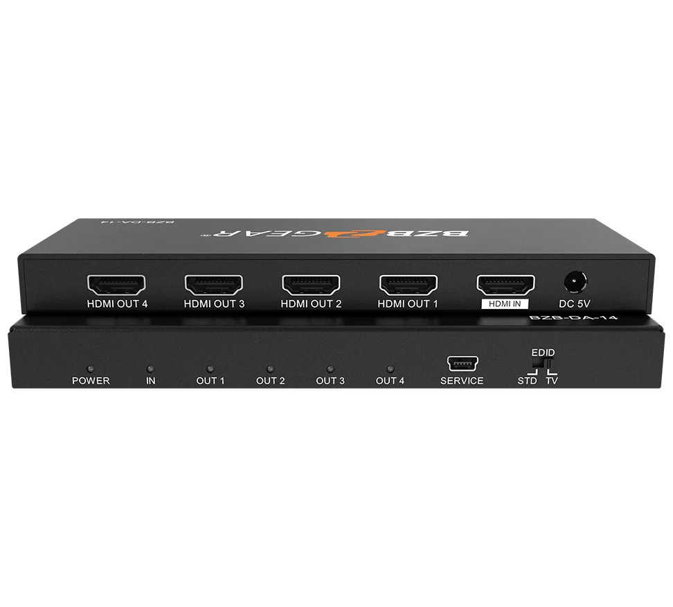 1x4 4K UHD HDMI Splitter with HDR and 3D Support