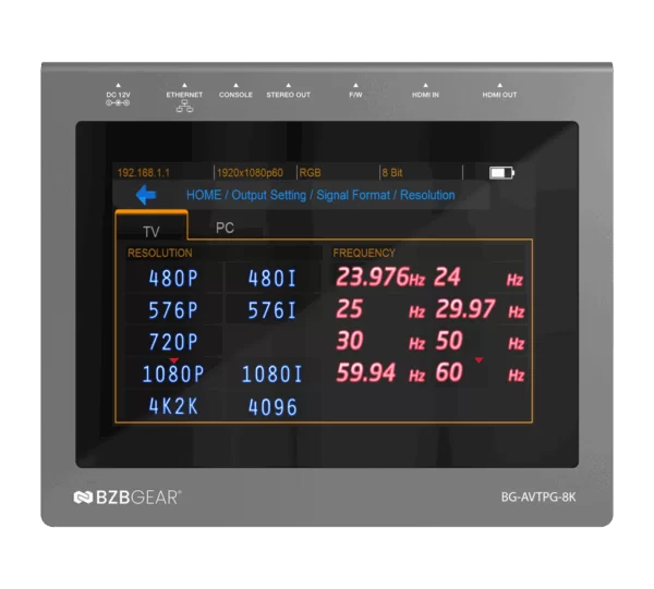 8K UHD HDMI 2.1 48Gbps Advanced Signal Test Generator and Analyzer (1080P/4K/8K Support)