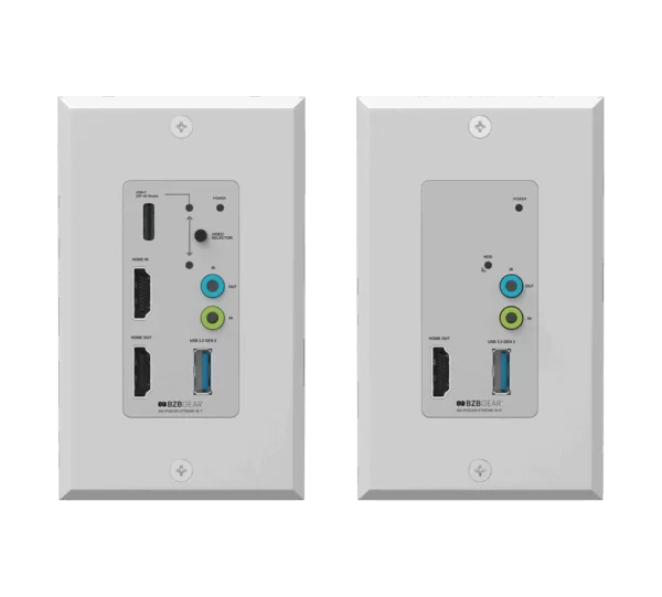 4K UHD HDMI 2.1 Over IP Multicast Wall Plate Encoder/Decoder with Seamless Matrix Switching/Multiview/KVM/USB & PoE Support over 1 Gigabit Network