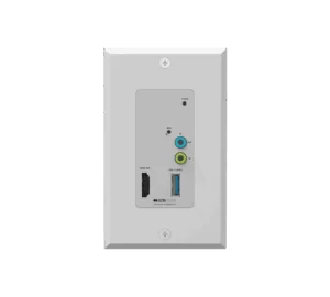 4K UHD HDMI Over IP Multicast Wall Plate Encoder/Decoder with Seamless Matrix Switching/MultiView/KVM/USB 3.0/1G POE Support - Receiver
