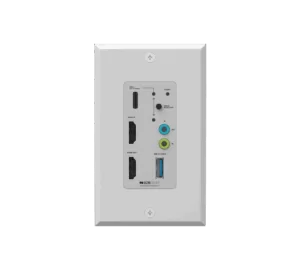 4K UHD HDMI Over IP Multicast Wall Plate Encoder/Decoder with Seamless Matrix Switching/MultiView/KVM/USB 3.0/1G POE Support - Transmitter