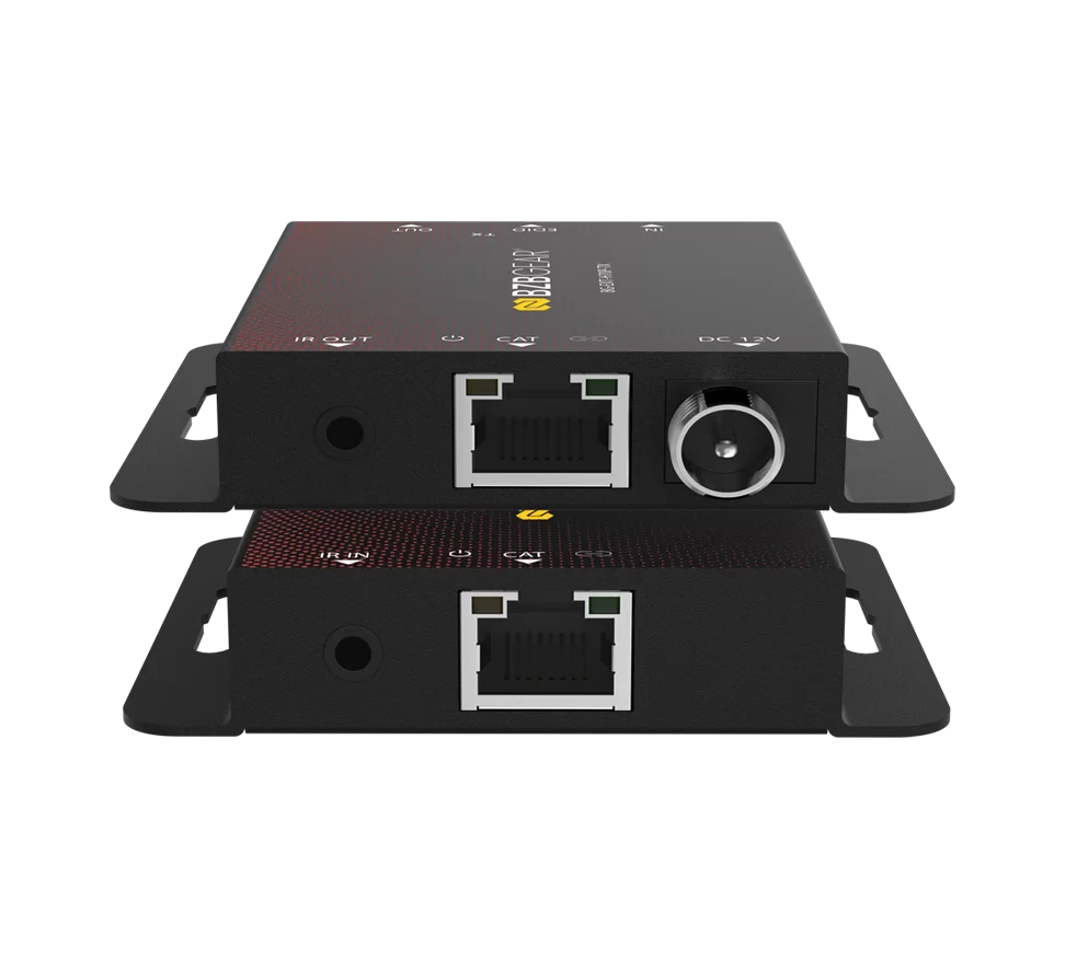 4K UHD HDMI Extender Over Cat5e/6 with PoC/IR/HDMI Loop Out up to 131ft for 4K30