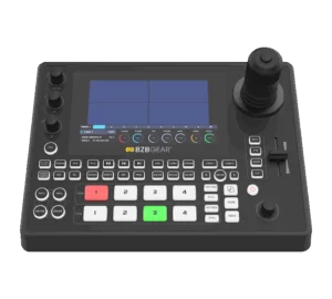 All-in-One 4K IP Production Switcher and PTZ Joystick Controller (4-Channel/ Touchscreen/PoE/IP/RS-232)