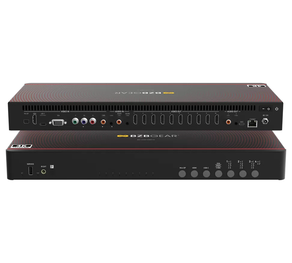 4K 1x9 HDMI Video Wall Processor with Seamless Switching/Scaling/EDID Management
