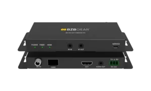 1-Ch UHD 4K Fiber Transmiter (RX) work with Fiber card With IR/RS-232 & Audio (BG-MC-EXT-FIBER10K-RX)