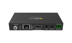 UHD 4K HDBaseT 100M Transmitter (RX) Works with 4K60 HDBT 70m card, With IR/RS-232 (BG-MC-EXT-HDBT100-RX)