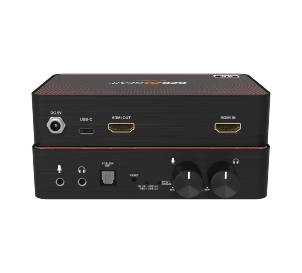 USB-C 4K120 Video Capture Card Box with Scaler/HDMI 2.1 Loop Out/Audio/HDR10 to SDR Conversion Support