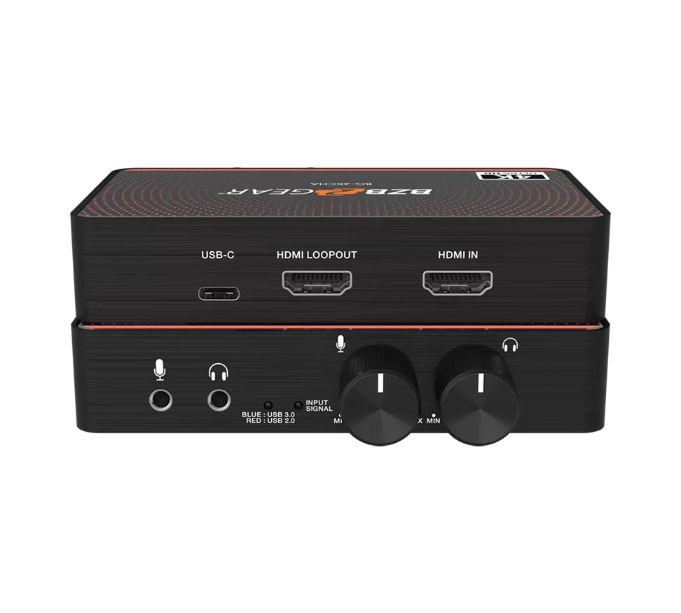 USB-C 4K60 Video Capture Card Box with Scaler/HDMI 2.0 Loop Out/Audio/HDR10 to SDR Conversion Support