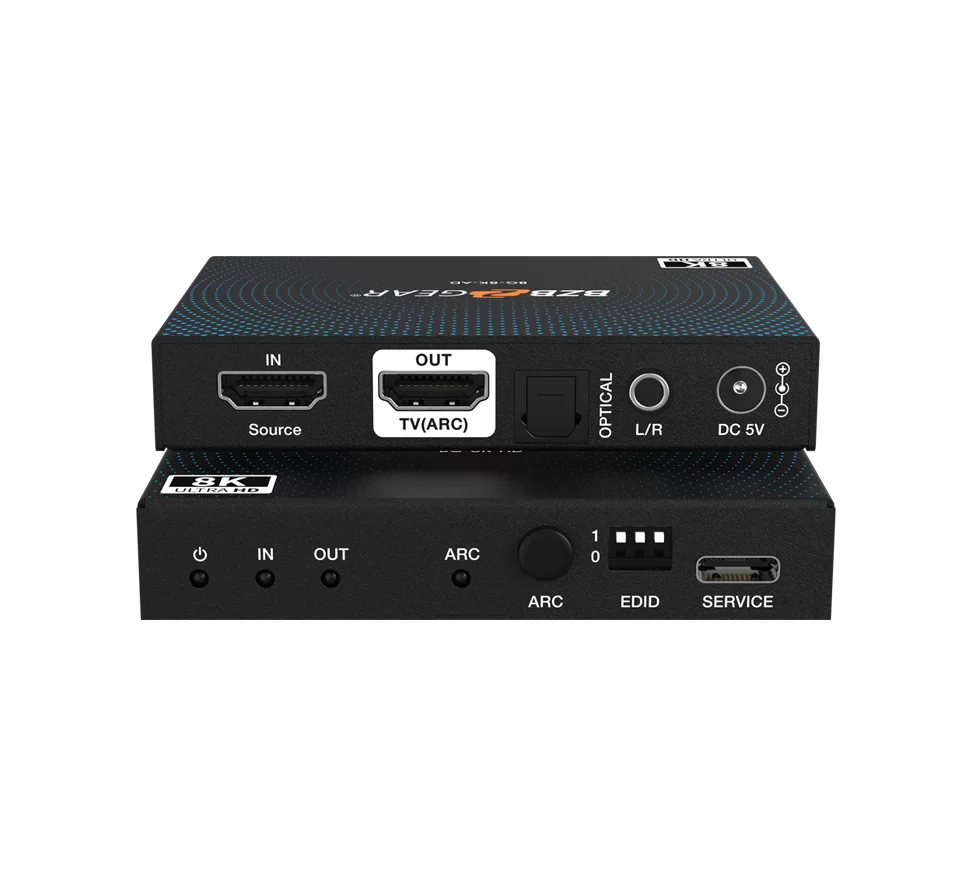 8K60 HDMI 2.1 Audio De-embedder to S/PDIF and L/R