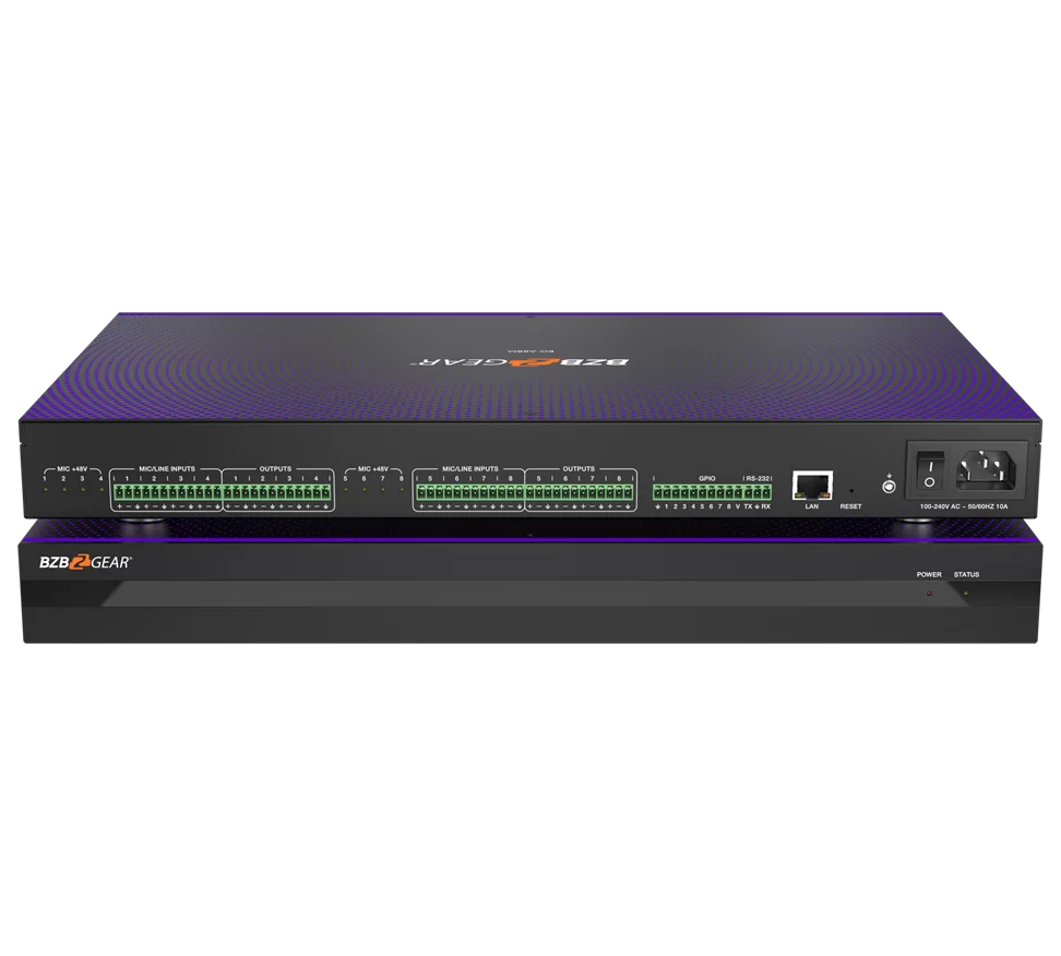 8x8 Balanced Digital Audio Processor/Matrix with AEC/ANS/AGC/Auto Mixer and 8-Channel Programmable GPIO Support