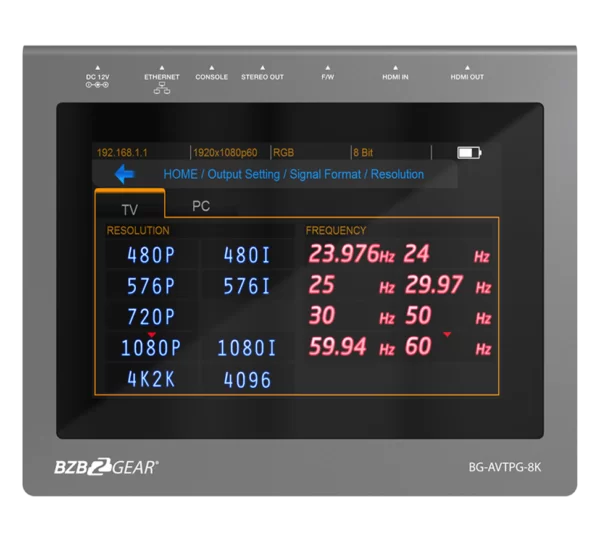 8K UHD HDMI 2.1 48Gbps Advanced Signal Test Generator and Analyzer (1080P/4K/8K Support)