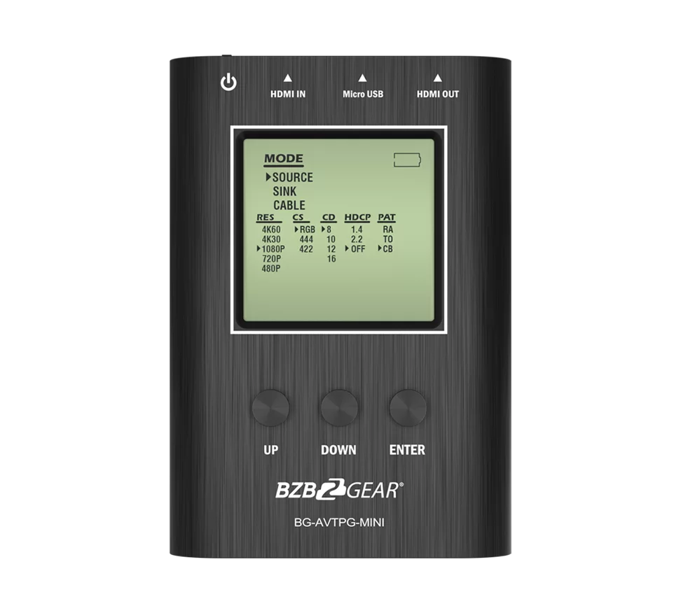4K/1080P HDMI 2.0 18Gbps Portable Signal Test Generator and Analyzer