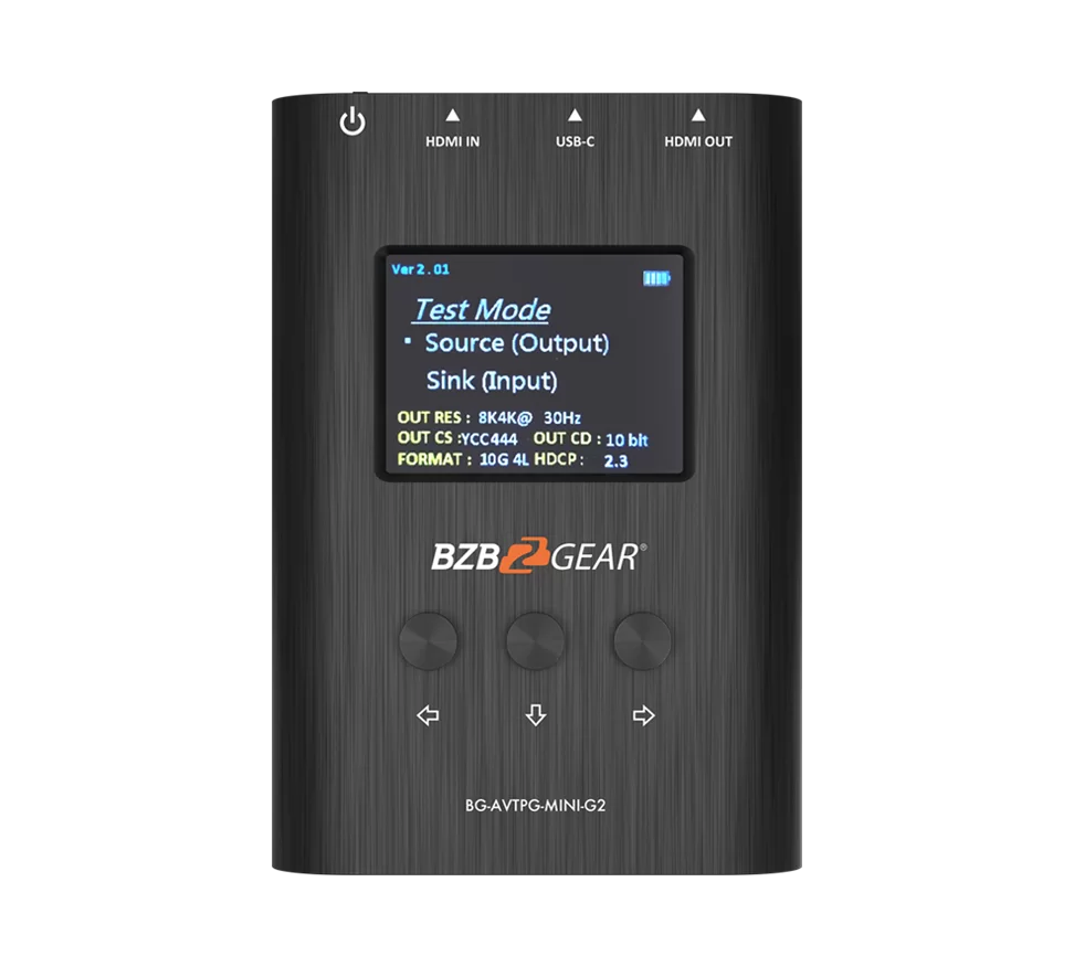 8K/4K/1080P HDMI 2.1 48Gpbs Portable Signal Test Generator and Analyzer