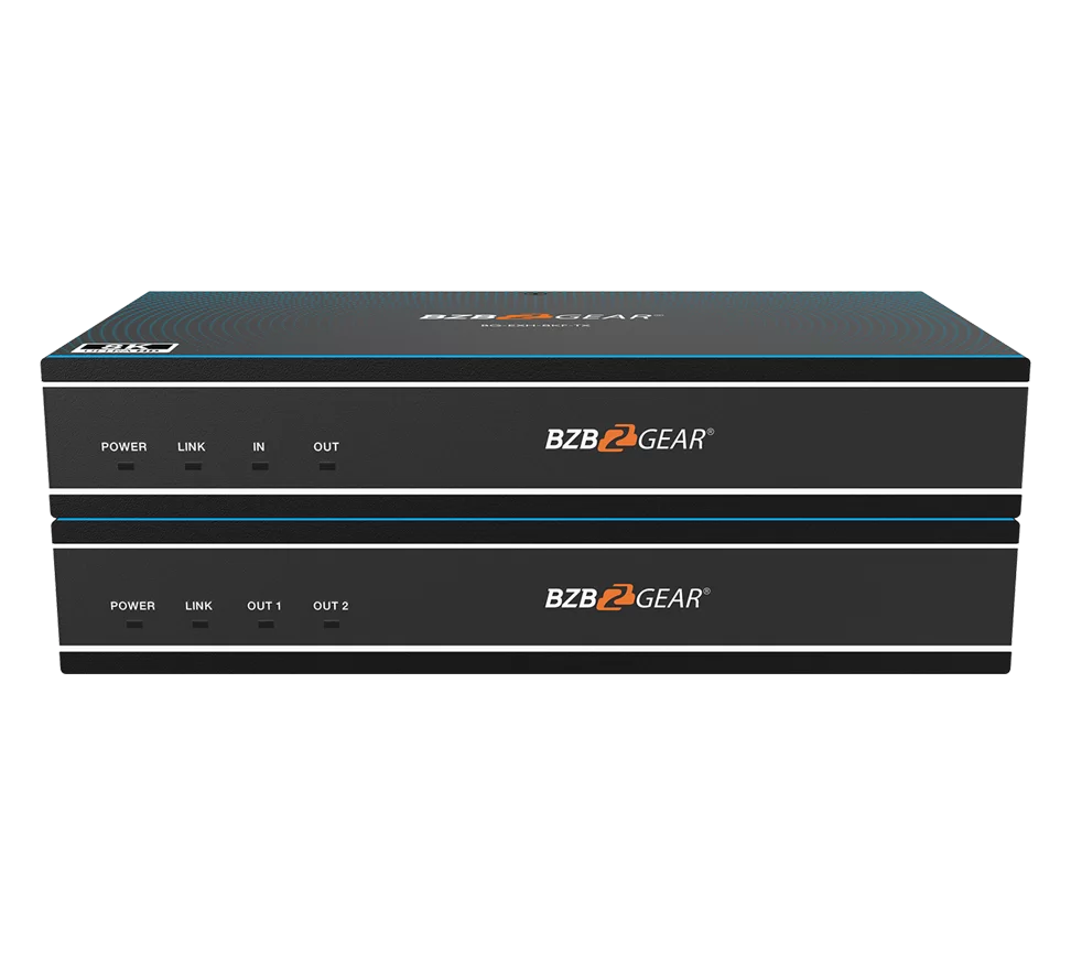 8K UHD HDMI 2.1 Over Fiber Extender - 8K60/4K120Hz with IR/RS-232/EDID Manager/Audio Embedder/De-Embedder