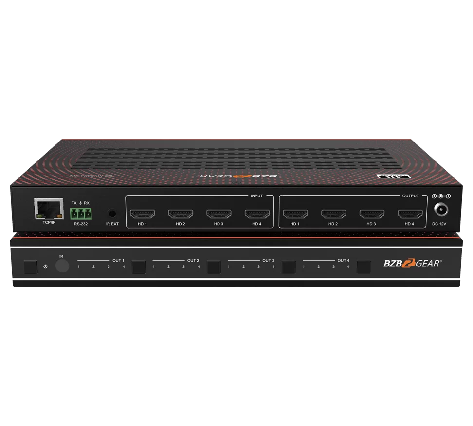 4x4 4K UHD HDMI Video Wall Processor/Seamless Matrix Switcher