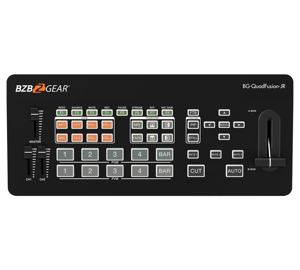 4-Channel 1080P FHD Live Streaming HDMI/DP Switcher Mixer with PIP and USB 3.0 Capture Card