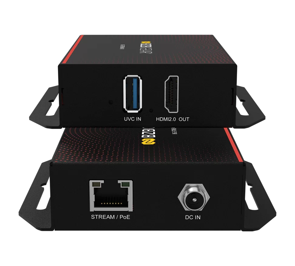 IP/UVC to HDMI 2.0 POE Decoder Supports H.264/H.265/AVC (Dante AV-H Ready)