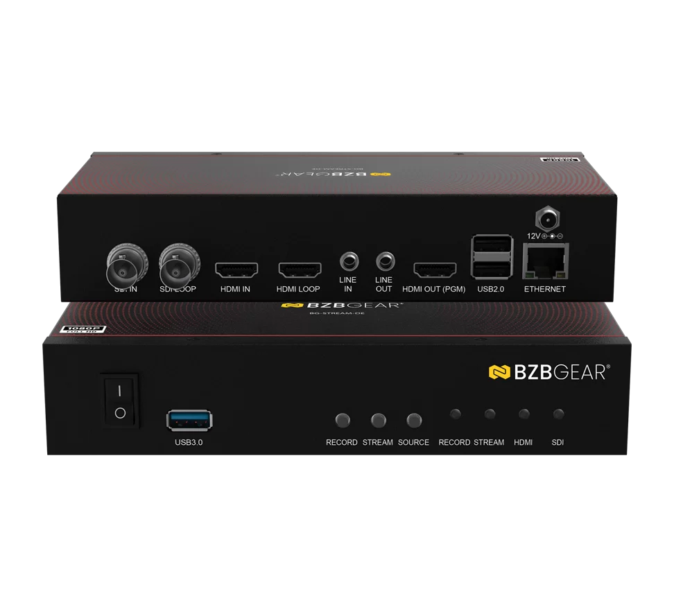 1 Channel SDI/HDMI Encoder/Decoder/Recorder with Audio/USB 3.0 for Storage (Dante AV-H Ready)