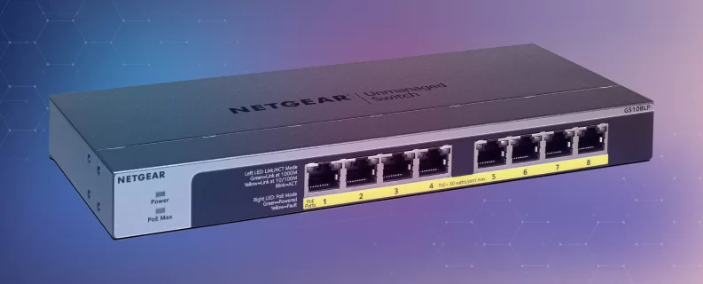 Netgear 8-Port PoE/PoE+ Gigabit Ethernet Unmanaged Switch